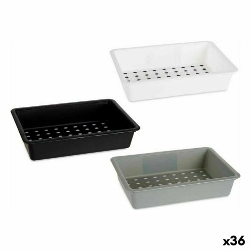 Ldorganiserare Kinvara CN18799 Vit Svart polypropen 16 x 5 x 24