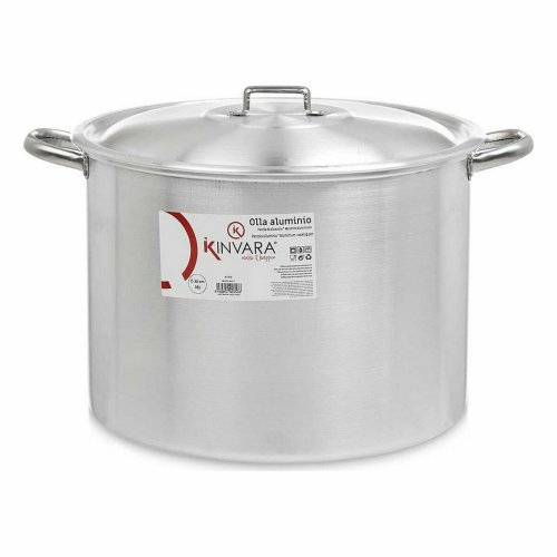 Gryta med lock Kinvara 100042 Silvrig Aluminium  36 cm (2 antal