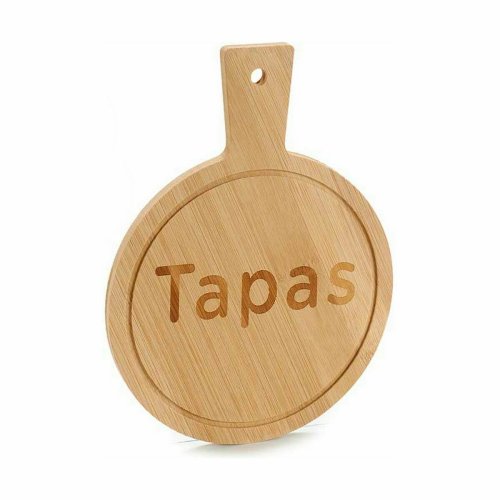 Snacksbricka Kinvara Svart Tr 14 x 1 x 19 cm Med handtag (48 an