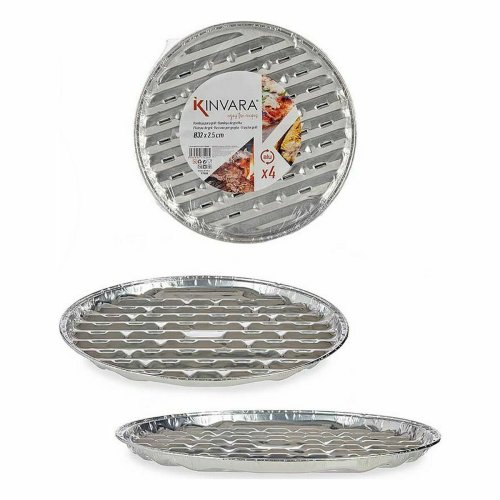 Pizza-form Kinvara 64300 Silvrig Aluminium 32 x 3 x 32 cm Dispon