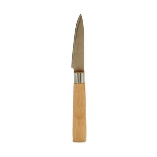 Skalkniv Kinvara KT116042E Brun Silvrig Bambu Rostfritt stl 22