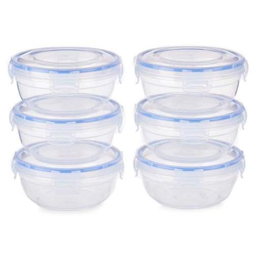 Lunchldor, set Leknes 30502 Bl Transparent Plast 800 ml 15,5 x