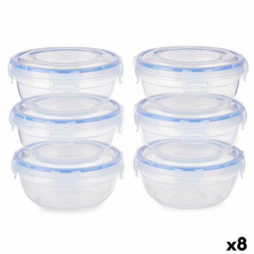Lunchldor, set Leknes 30502 Bl Transparent Plast 800 ml 15,5 x