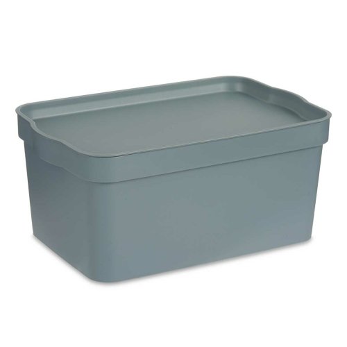 Frvaringslda med lock Kipit TP594-2 Gr Plast 7,5 L 21 x 14,2