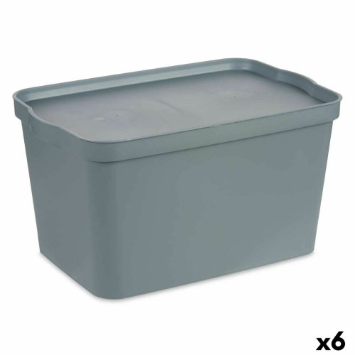 Frvaringslda med lock Kipit TP596-2 TP596-2 Gr Plast 24 L (6