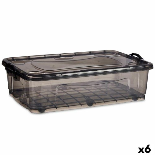 Frvaringslda med hjul Kipit TP484-2 Antracitgr Plast 40 L (6