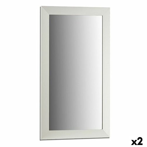 Vggspegel 77604 Vit 64,3 x 84,5 x 1,5 cm Rektangulr (2 antal)