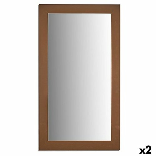 Vggspegel 77607 Gyllene 64,3 x 84,5 x 1,5 cm Rektangulr (2 ant