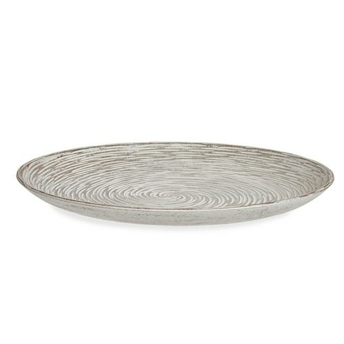 Bordsdekoration Spiral Vit Tr MDF 34,5 x 3 x 34,5 cm (6 antal)