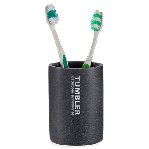 Tandborsthllare Berilo Tumbler Gr Harts 7,5 x 10,2 x 7,5 cm (1