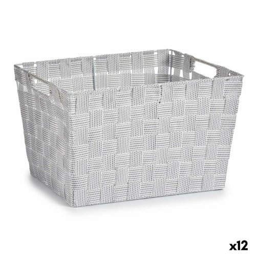 Tvttkorg Kipit A3-6875 Vit Tyg 10 L 25 x 20 x 35 cm (12 antal)