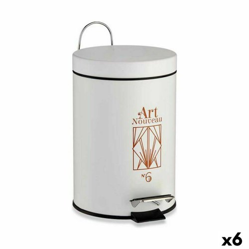 Pedalhink Berilo Art Nouveau Vit Brons Stl Plast 3 L (6 antal)