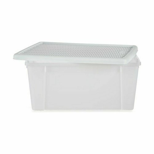 Frvaringslda med lock Stefanplast Elegance Vit Plast 29 x 17 x