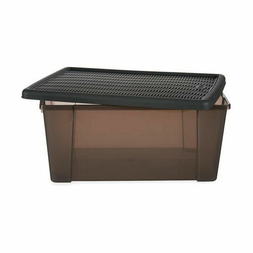 Frvaringslda med lock Stefanplast Elegance Gr Plast 15 L 29 x