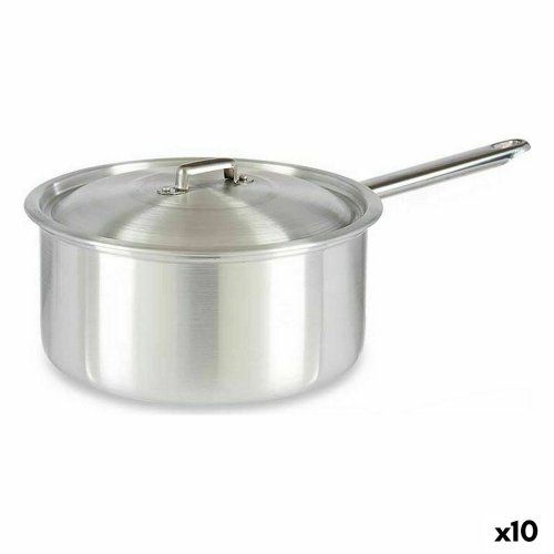 Kastrull med lock Kinvara 100022 Silvrig Aluminium 4 L 24,5 x 12