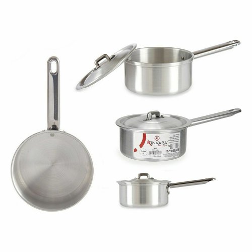 Kastrull med lock Kinvara 100018 Silvrig Aluminium  14 cm 1 L (