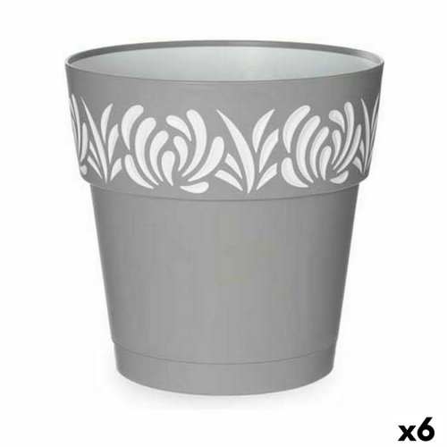Sjlvvattnande blomkruka Stefanplast Gaia Gr Plast 25 x 25 x 25