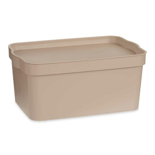 Frvaringslda med lock Kipit Beige Plast 7,5 L (12 antal)