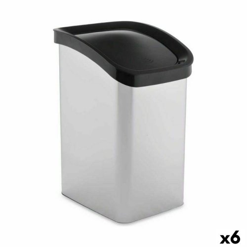Papperskorg Berilo D093-1 Silvrig Plast 23 L Tipplastbil (6 anta