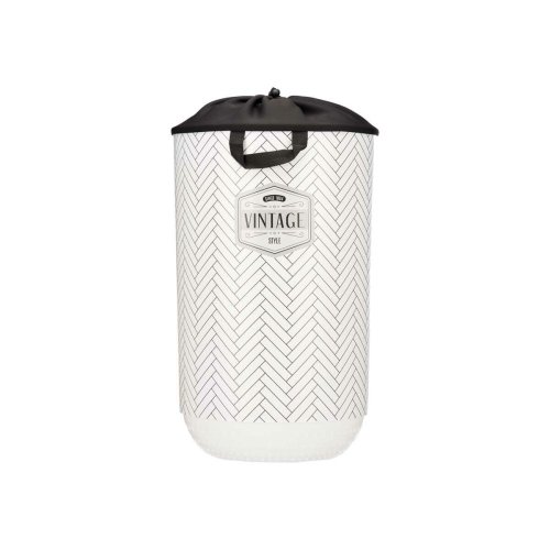 Tvttkorg Kipit Vintage Vit Plast 40 L 34 x 52,5 x 34 cm (4 anta