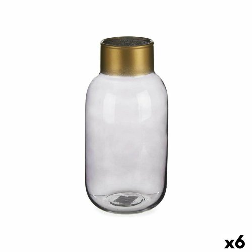 Vas Gift Decor Gr Gyllene Glas 11,5 x 24 x 11,5 cm (6 antal)