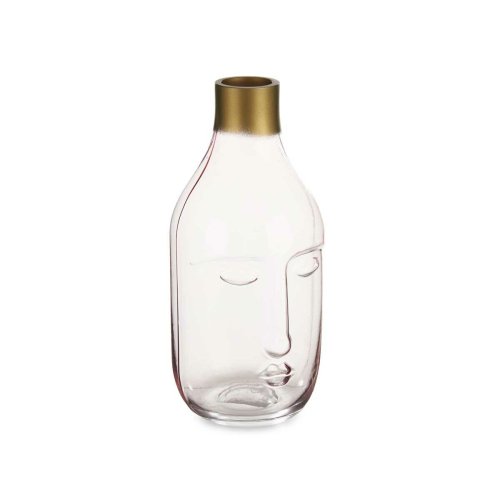Vas Ansikte Rosa Glas 11 x 24,5 x 12 cm (6 antal)