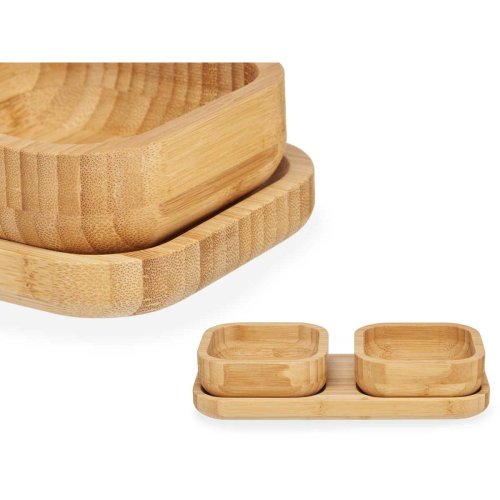 Tilltuggsset Kinvara CN-KT225030 Brun Bambu 23 x 4,5 x 11 cm (12