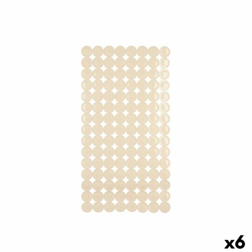 Halkfri duschmatta Beige PVC 68 x 36 x 1 cm (6 antal)