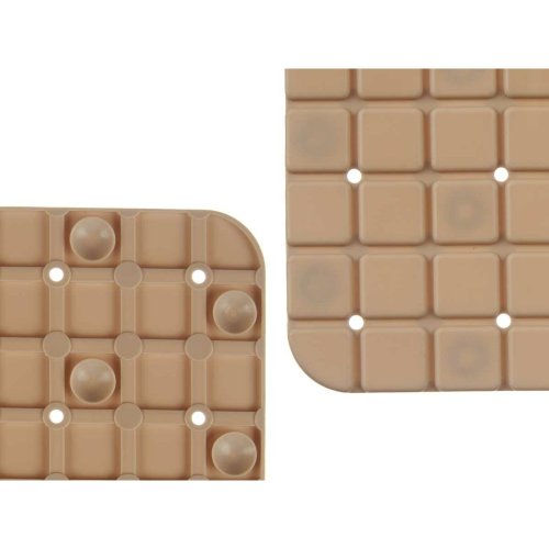 Halkfri duschmatta Berilo Beige PVC 50,3 x 50,3 x 0,7 cm Ramar (