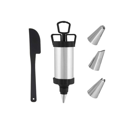 Konditorset fr bakverk Kinvara HD092838 Svart Silvrig Set (6 an