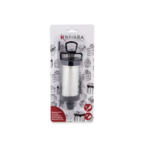 Konditorset fr bakverk Kinvara HD092838 Svart Silvrig Set (6 an
