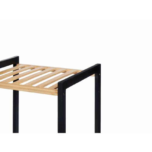 Badrumshyllor Berilo WR5503-4-459 Svart Naturell 35 x 30 x 100 c