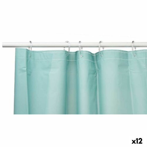 Duschdraperi Berilo SC-MIX-01-GREEN Grn Polyetylen EVA 180 x 18