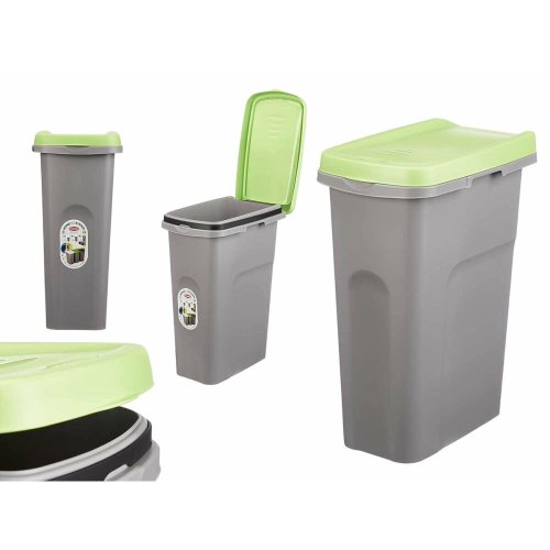 Papperskorg Stefanplast Grn Gr Plast 25 L (6 antal)