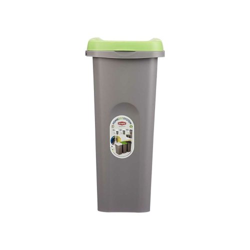 Papperskorg Stefanplast Grn Gr Plast 25 L (6 antal)