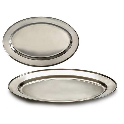 Bricka Silvrig Rostfritt stl 40 x 2,5 x 26,5 cm (24 antal)