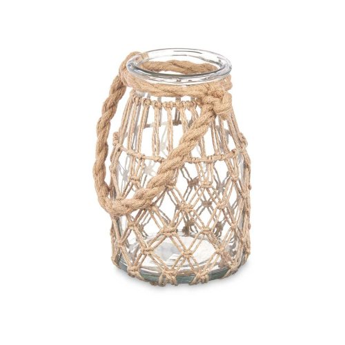 Ljusstakar Burk Transparent Naturell Glas Snre 14 x 21 cm (6 an