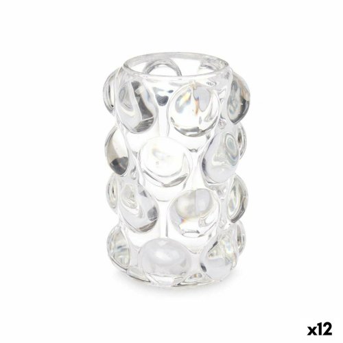 Ljusstakar Mikro-prlor Transparent Glas 8,4 x 12,5 x 8,4 cm (12