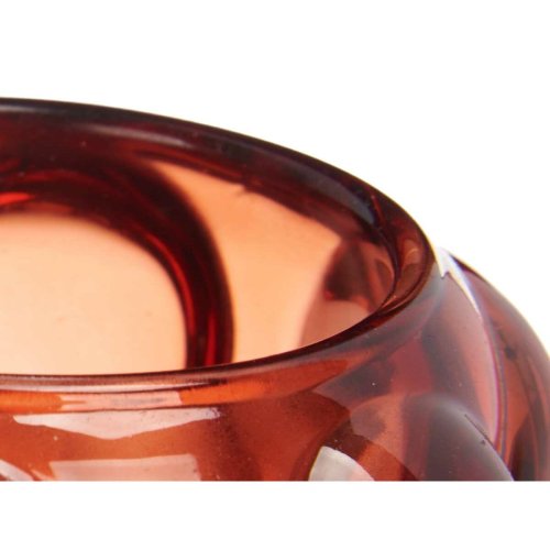 Ljusstakar Mikro-prlor Orange Glas 8,4 x 12,5 x 8,4 cm (12 anta