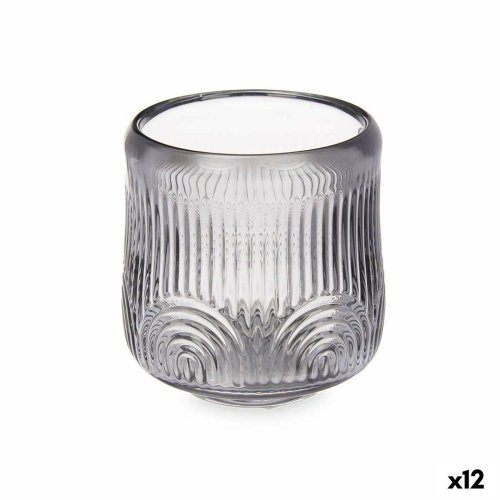 Ljusstakar Rnder Gr Glas 9 x 9,5 x 9 cm (12 antal)