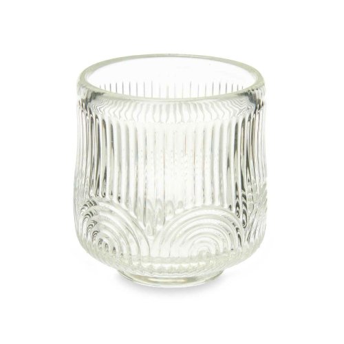 Ljusstakar Rnder Transparent Glas 7,5 x 7,8 x 7,5 cm (12 antal)