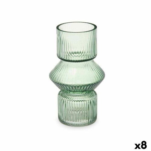 Vas Rnder Grn Glas 9,5 x 16,5 x 9,5 cm (8 antal)