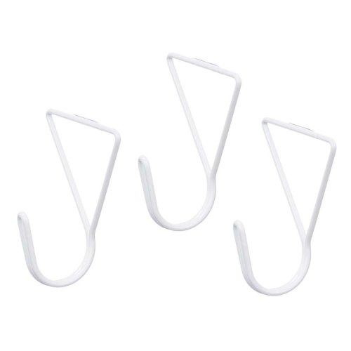 Kldhngare Vit Metall Triangulr Set 3 Delar (6 antal)