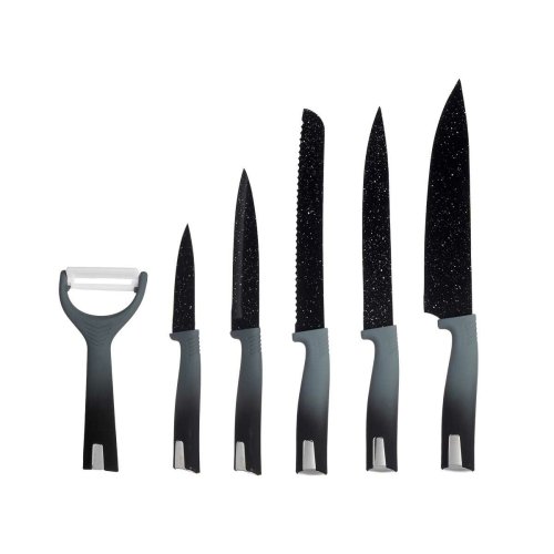 Knivset Kinvara KT211035 Svart Rostfritt stl polypropen 6 Delar