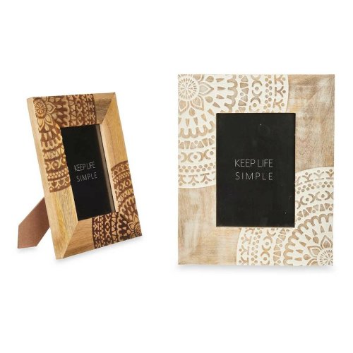 Fotoram Gift Decor Vit Brun Mangotr Mandala 22,3 x 28 x 1,5 cm