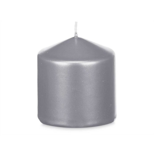Ljus Acorde 92533 Silvrig 7 x 7,5 x 7 cm (24 antal)