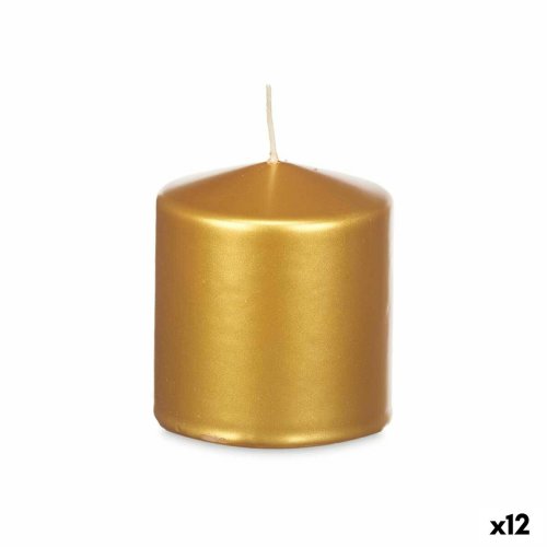 Ljus Acorde 92542 Gyllene 9 x 10 x 9 cm (12 antal)