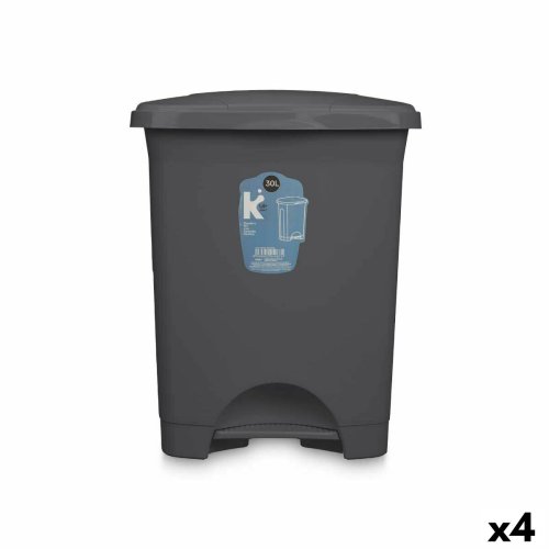 Pedalhink Antracitgr Plast 30 L (4 antal)