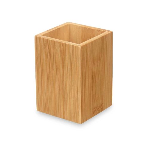 Tandborsthllare Berilo Naturell Bambu Plast 6,8 x 9,7 x 6,8 cm