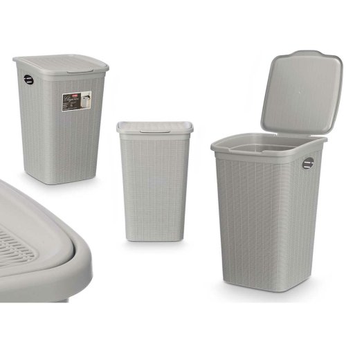 Hinkbehllare Stefanplast 30081 Ljusgr Plast 50 L 36 x 54,5 x 3